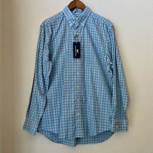 🆕 w/ Tags Vineyard Vines Blue Plaid Button Down